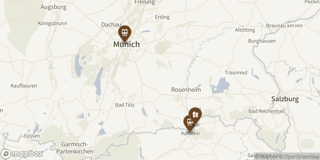 Map of 3 locations