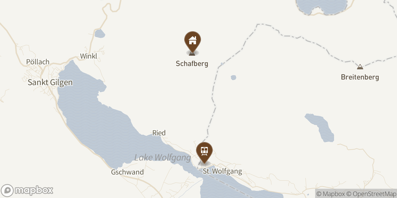 Map showing 2 locations