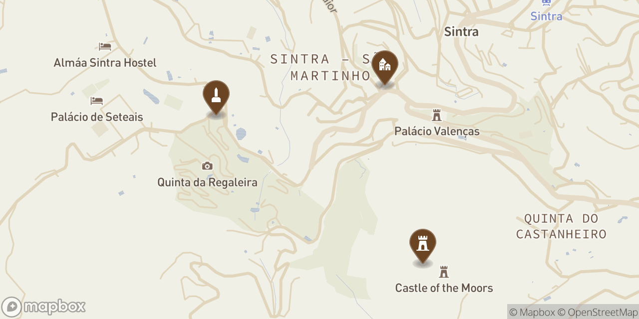 Map showing 3 locations