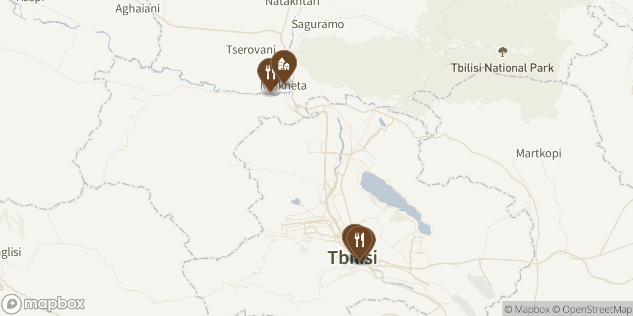 Map of 6 locations