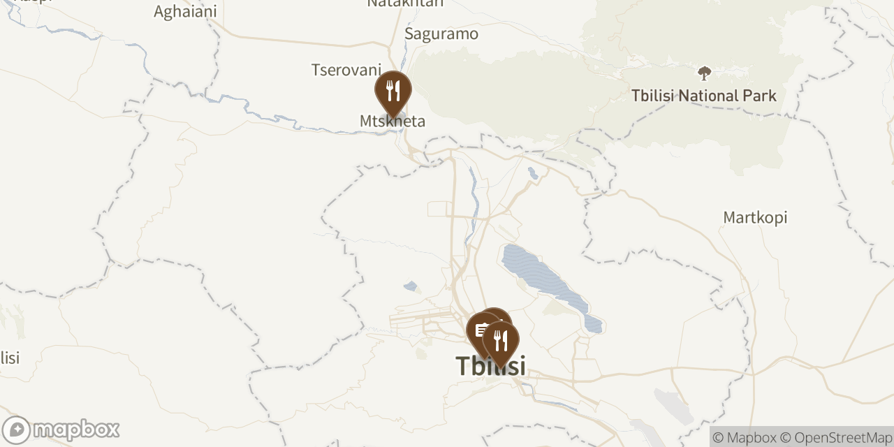 Map of 4 locations