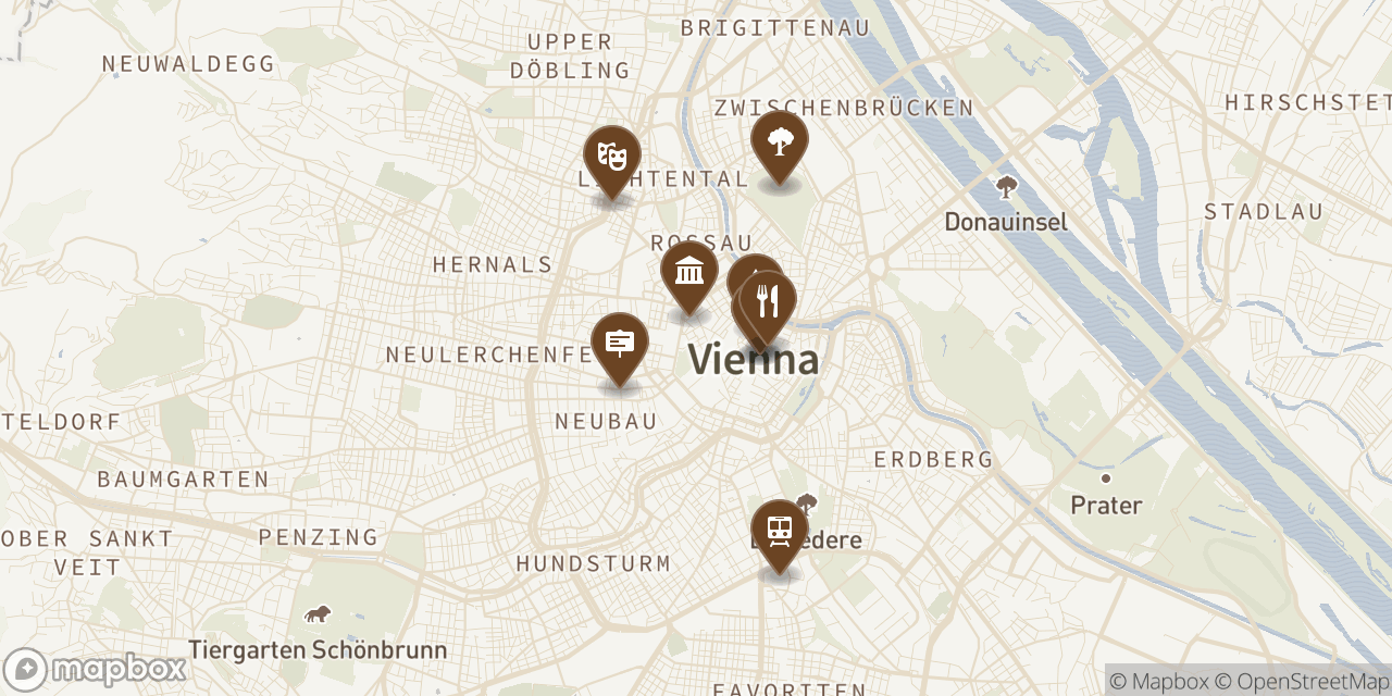 Map of 9 locations