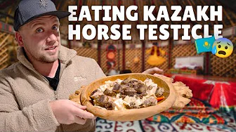 Central Asian FOOD Tour Adventure! Horse Steaks, Noodles, & Testicles | Kazakstan Travel Guide